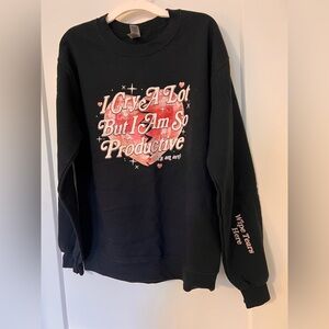 Taylor Swift I cry a lot but I am so productive it’s an art sweatshirt